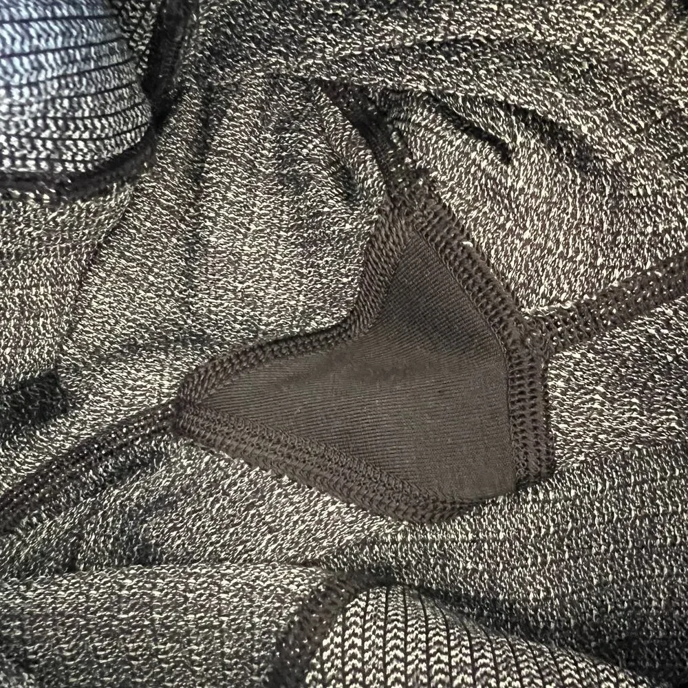 Lululemon Leggings Speed Up Tight Leggings Luxtreme Pockets Heathered Black Sz 4